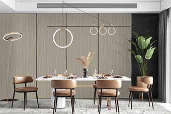 菏泽轻奢风格-餐厅