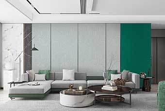 菏泽轻奢风格-客厅