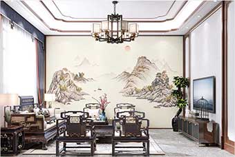 菏泽森佰汇航空纤维墙咔（巴山蜀水）