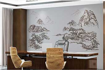 菏泽森佰汇航空纤维墙咔（山水之间）