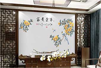 菏泽森佰汇航空纤维墙咔（富贵荣华）