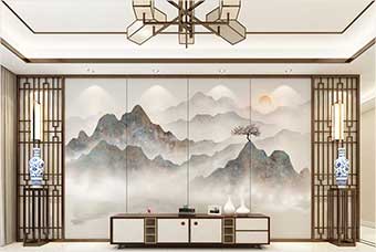 菏泽森佰汇航空纤维(山水画系列)