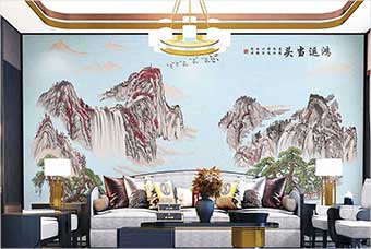 菏泽森佰汇航空纤维墙咔（鸿运当头）